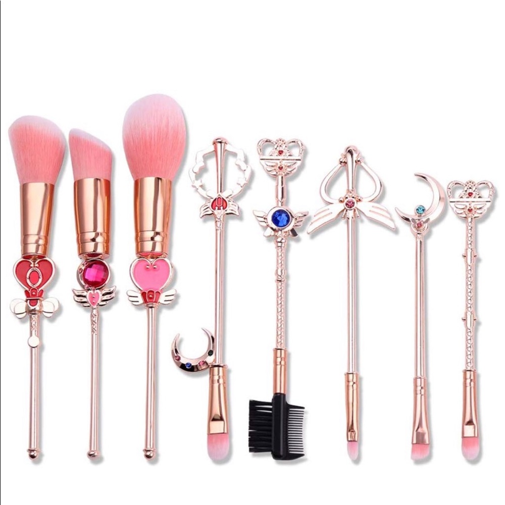 Sailor Moon Makeup Brush 8pcs Set With Pouch new - Picture 5 of 5